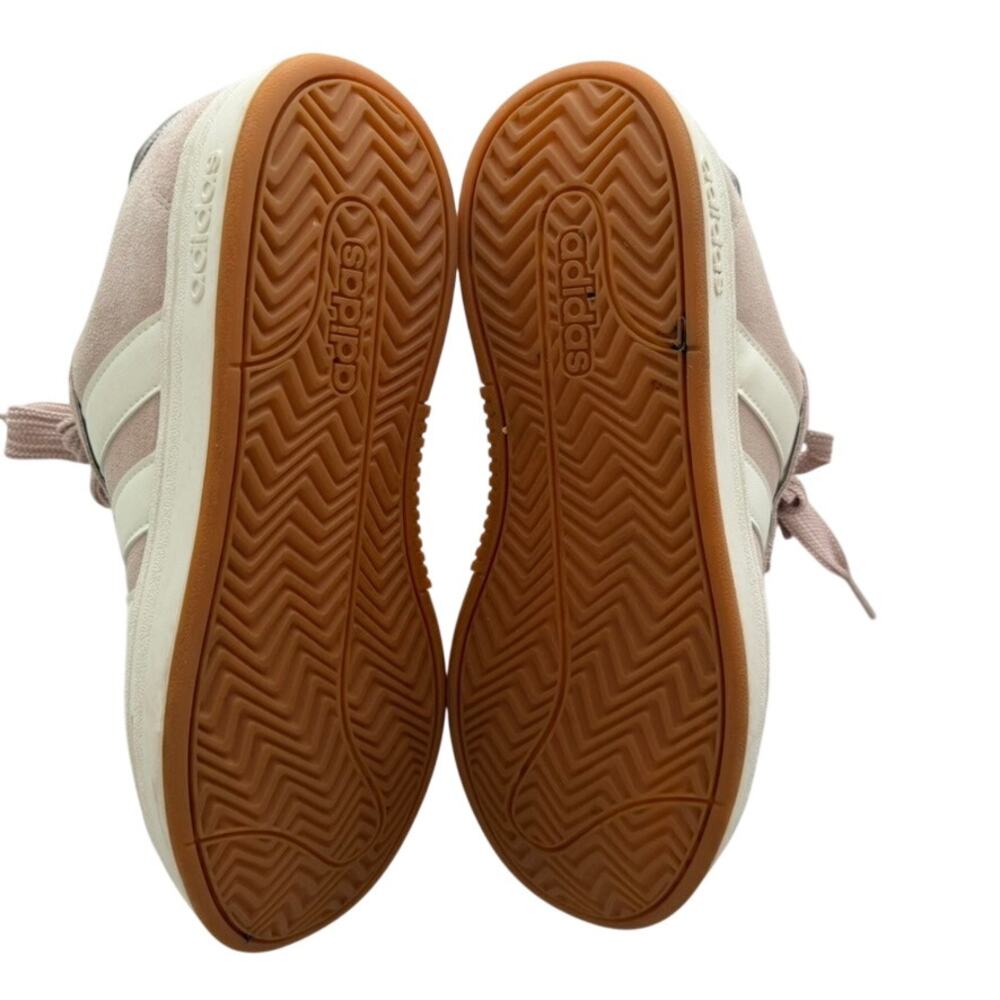 Adidas Grand Court Alpha Sneakers Taupe Pink Size 9.5 Cloudfoam Comfort Fashion - Picture 7 of 8
